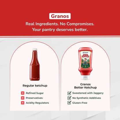 Granos Better Ketchup 295ml | Rich Tomato Sauce