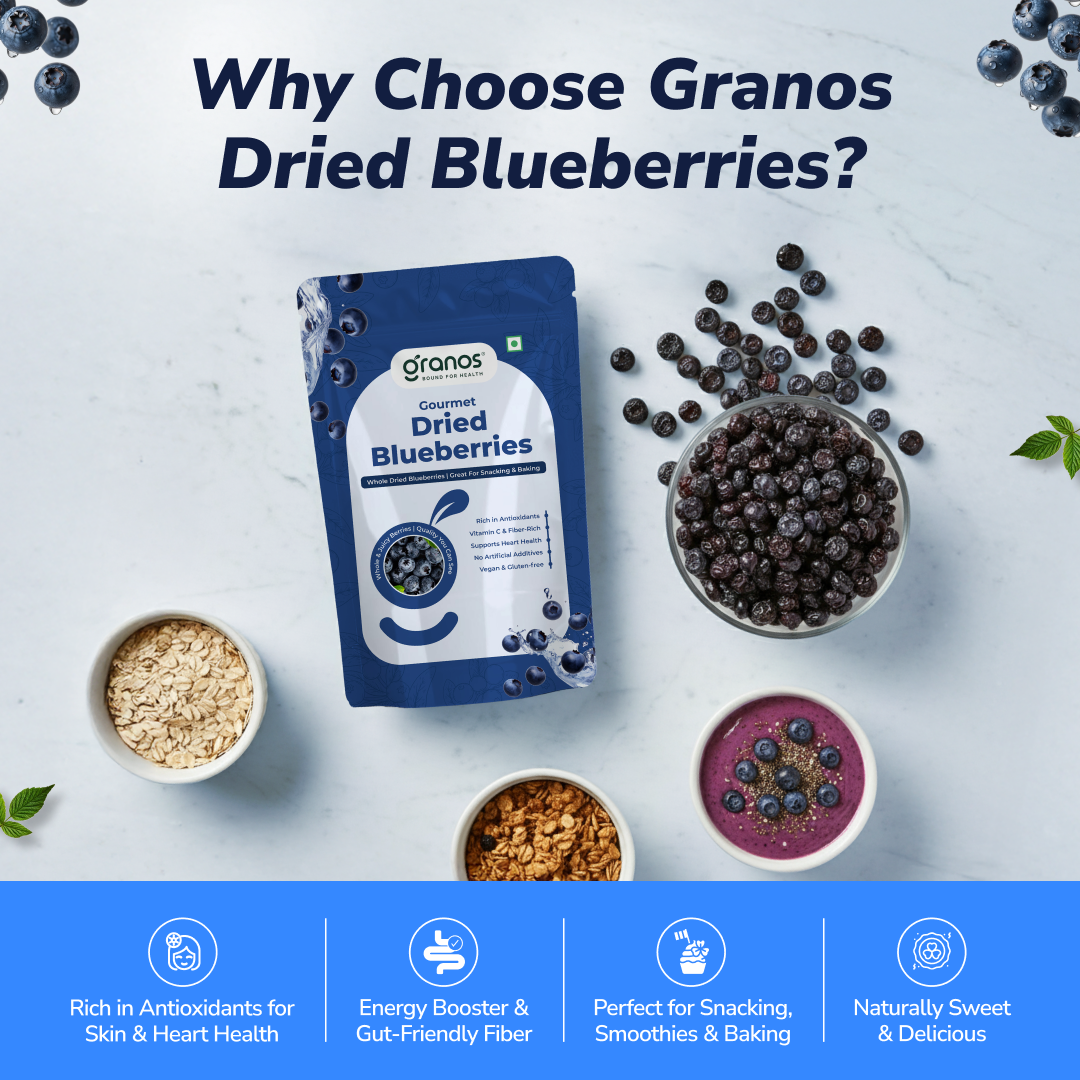 Granos Exotic Dried Blueberries 150g
