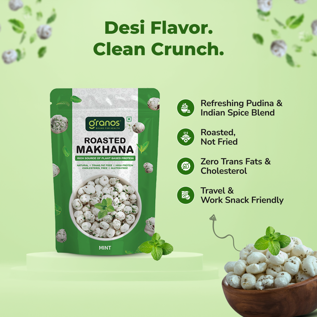 Granos Roasted Makhana 60g Mint