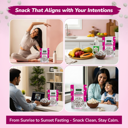 Granos Roasted Makhana 60g Himalayan Pink Salt