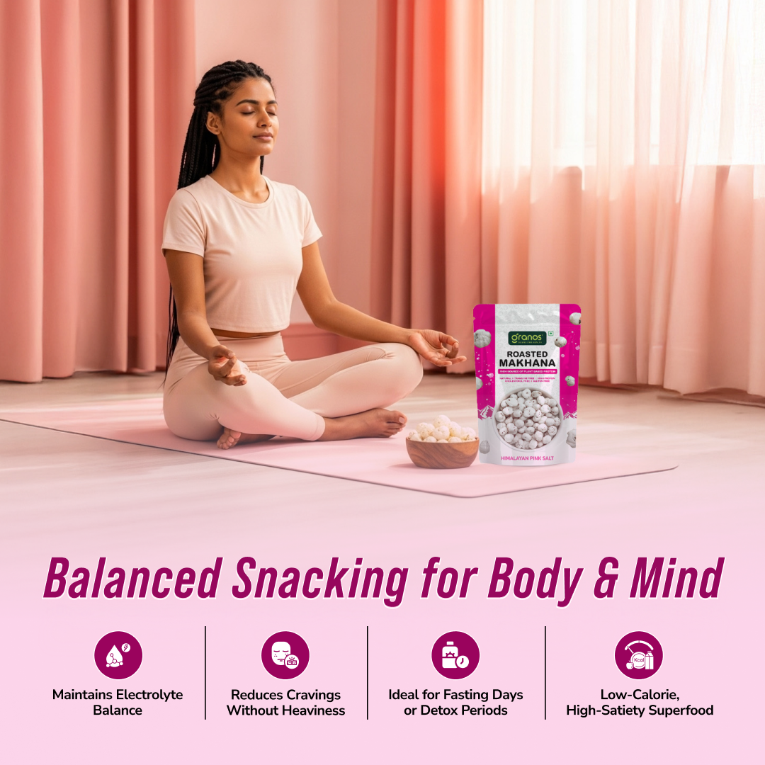 Granos Roasted Makhana 60g Himalayan Pink Salt