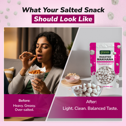 Granos Roasted Makhana 60g Himalayan Pink Salt