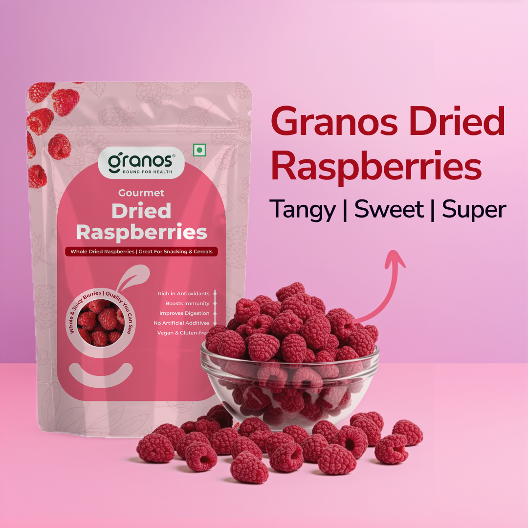 Granos Exotic Dried Raspberries 150g