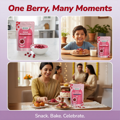 Granos Exotic Dried Raspberries 150g