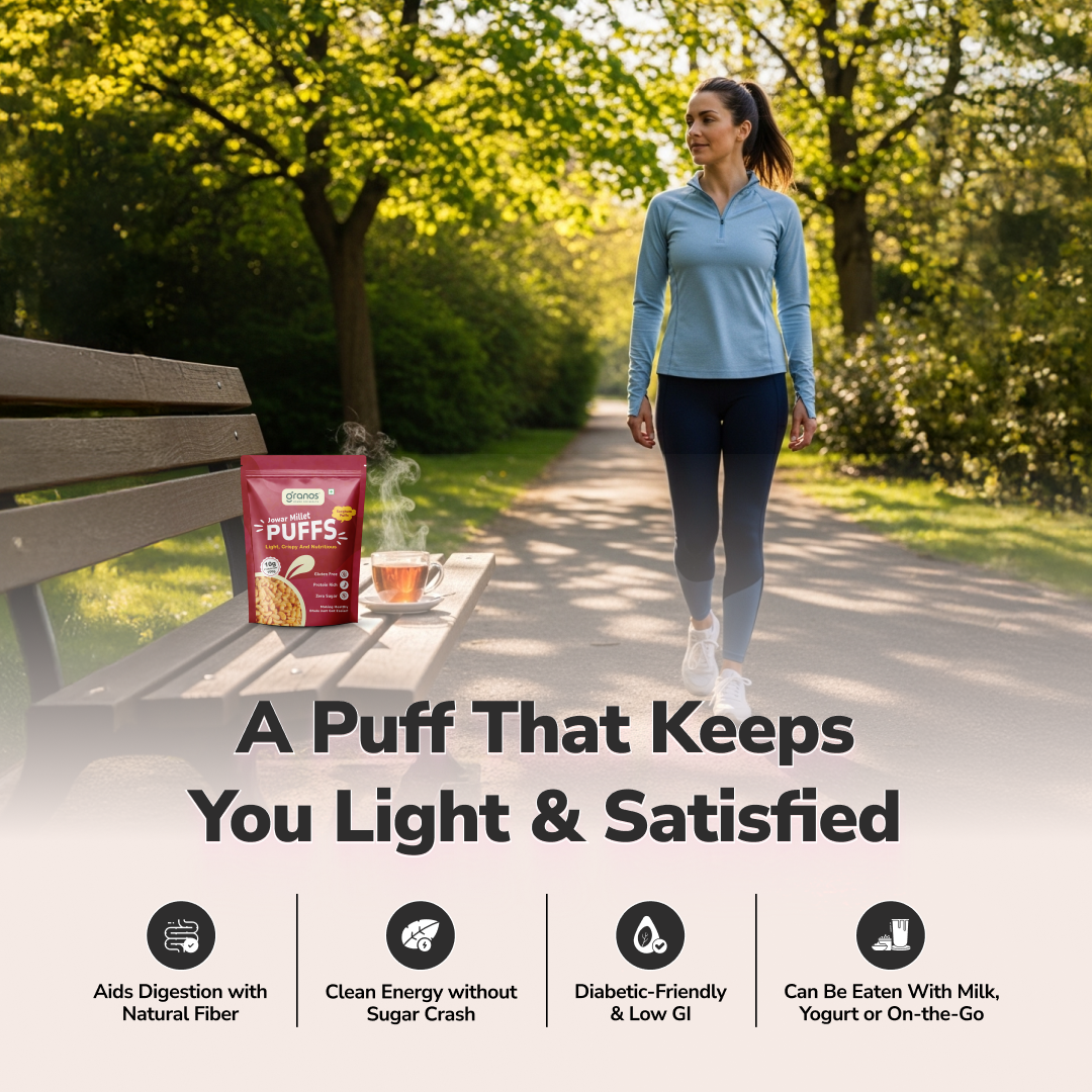 Granos Roasted Millet Jowar Puffs 150g