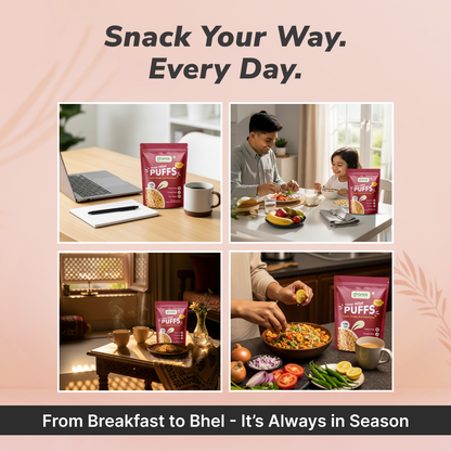 Granos Roasted Millet Jowar Puffs 150g