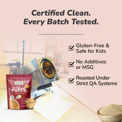 Granos Roasted Millet Jowar Puffs 150g