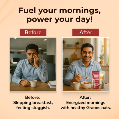 Granos Jumbo Rolled Oats 1kg | High Protein & Fiber
