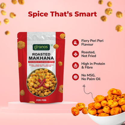 Granos Roasted Makhana 60g Peri Peri