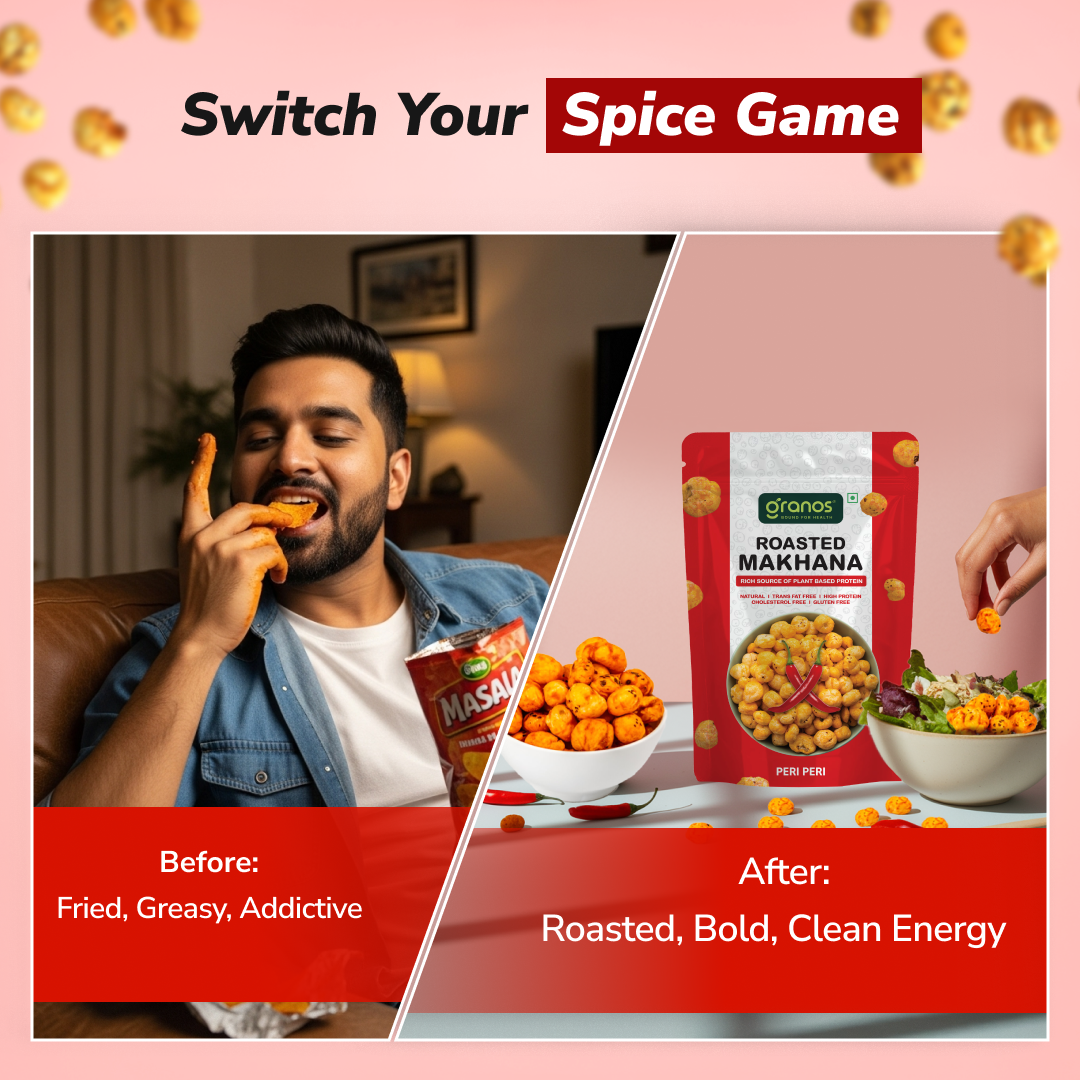 Granos Roasted Makhana 60g Peri Peri