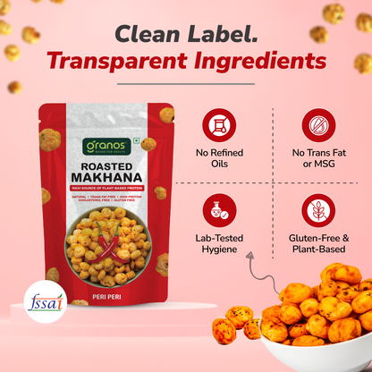 Granos Roasted Makhana 60g Peri Peri