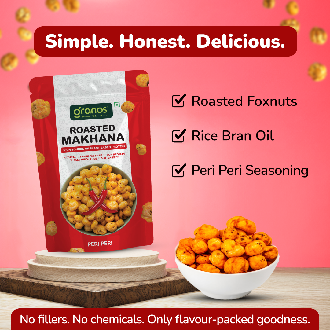 Granos Roasted Makhana 60g Peri Peri