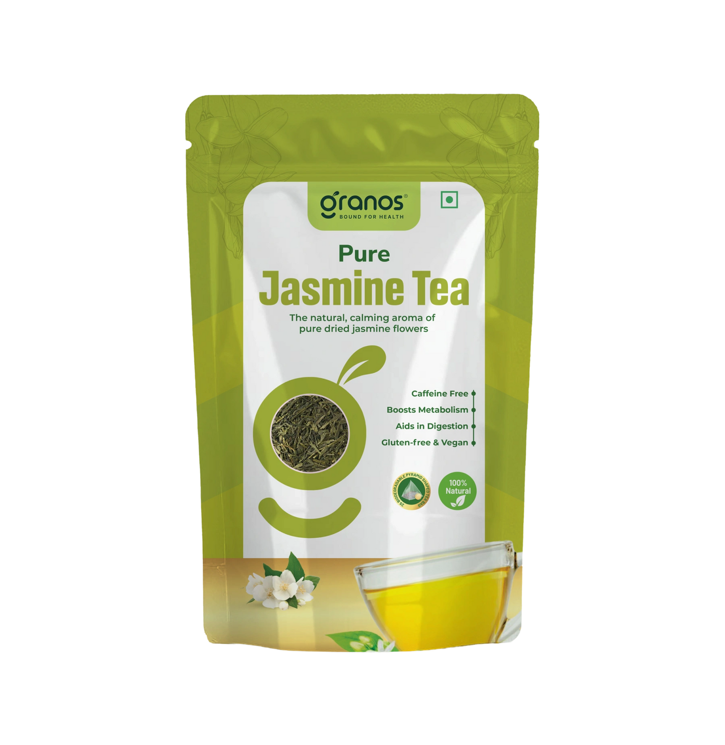 Granos Pure Jasmine Tea - 25 Tea Bags