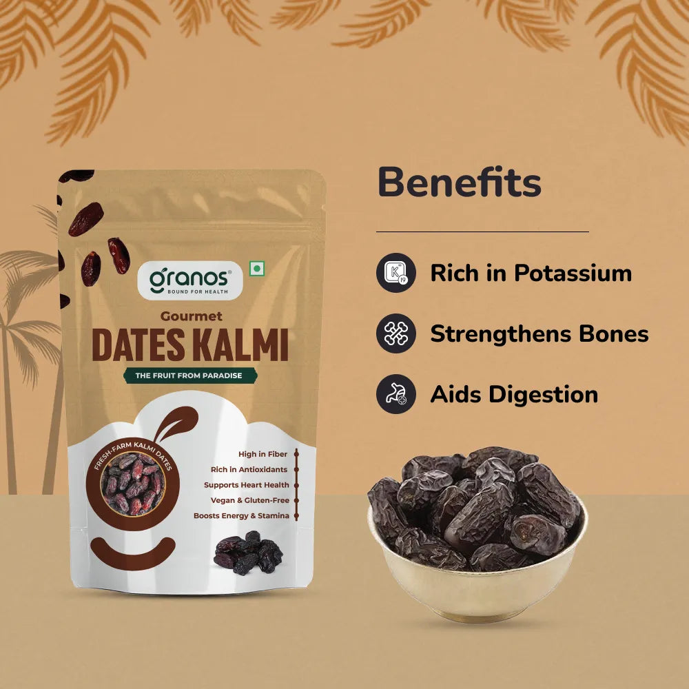 Granos Kalmi Dates 500g | Produce Of Saudi Arabia