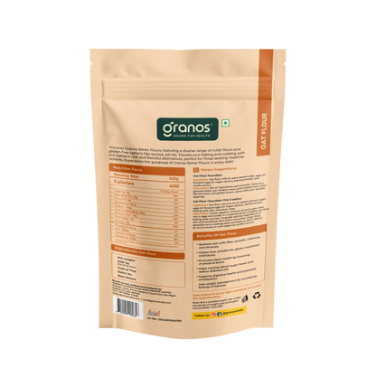 Granos Oat Flour 1kg | High Fibre & Protein, Ideal for Weight Loss & Baking