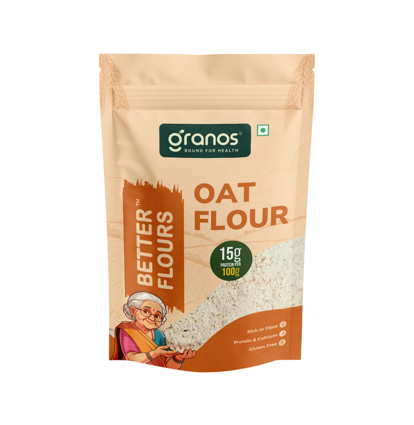 Granos Oat Flour 1kg | High Fibre & Protein, Ideal for Weight Loss & Baking