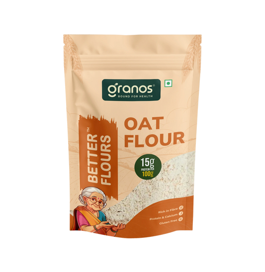 Granos Oat Flour 1kg | High Fibre & Protein, Ideal for Weight Loss & Baking