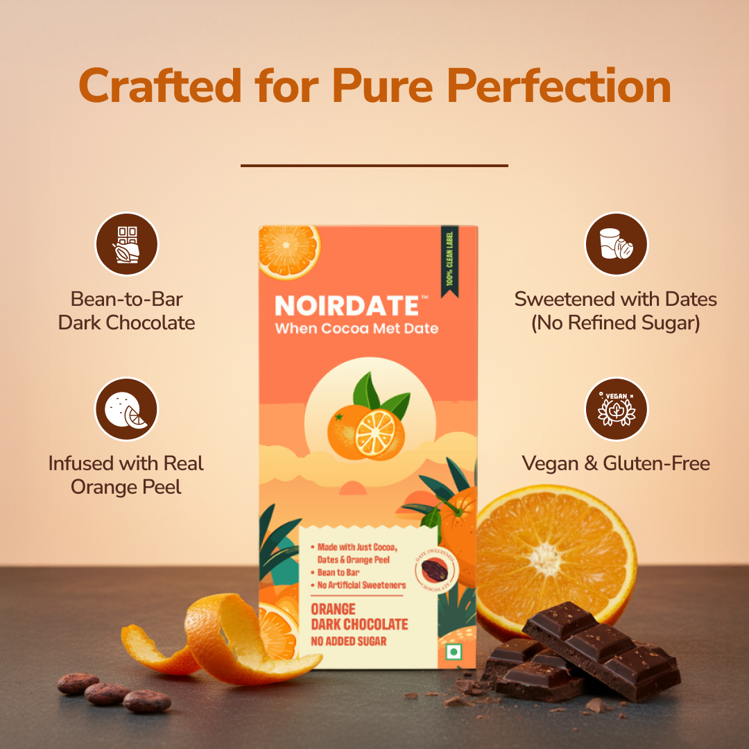 NoirDate Orange Dark Chocolate 75g