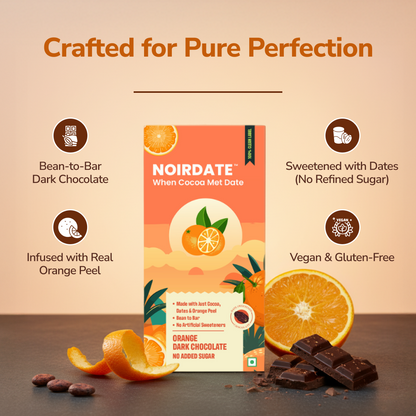 NoirDate Orange Dark Chocolate 75g