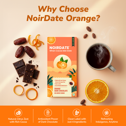 NoirDate Orange Dark Chocolate 75g