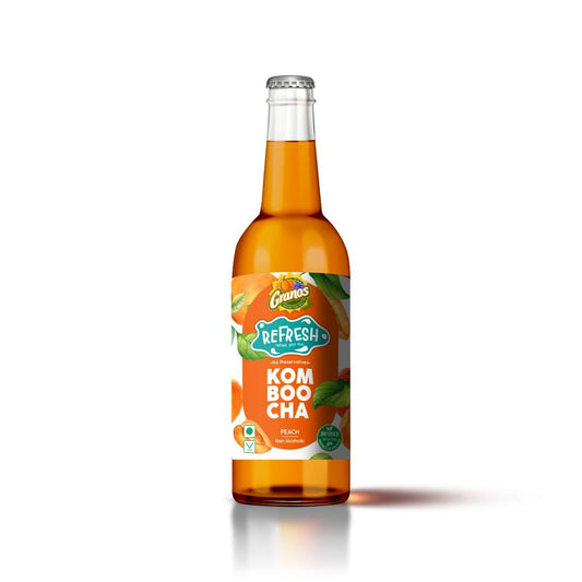 Granos Refresh Kombucha Peach - Pack of 3