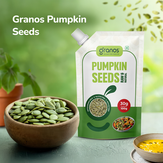 Granos Pumpkin Seeds Raw & Natural 200g Spout Pack
