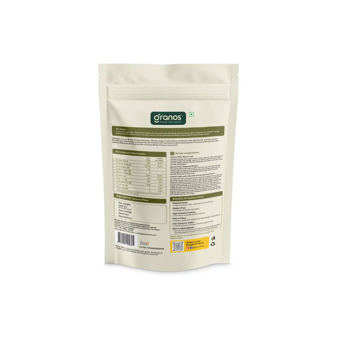 Granos Quinoa Flour 1 kg | High Protein & Fiber | Superfood for Weight Loss & Gut Health