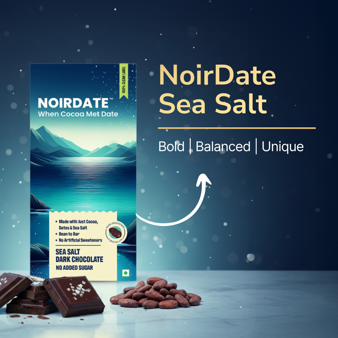 NoirDate Sea Salt Dark Chocolate 75g