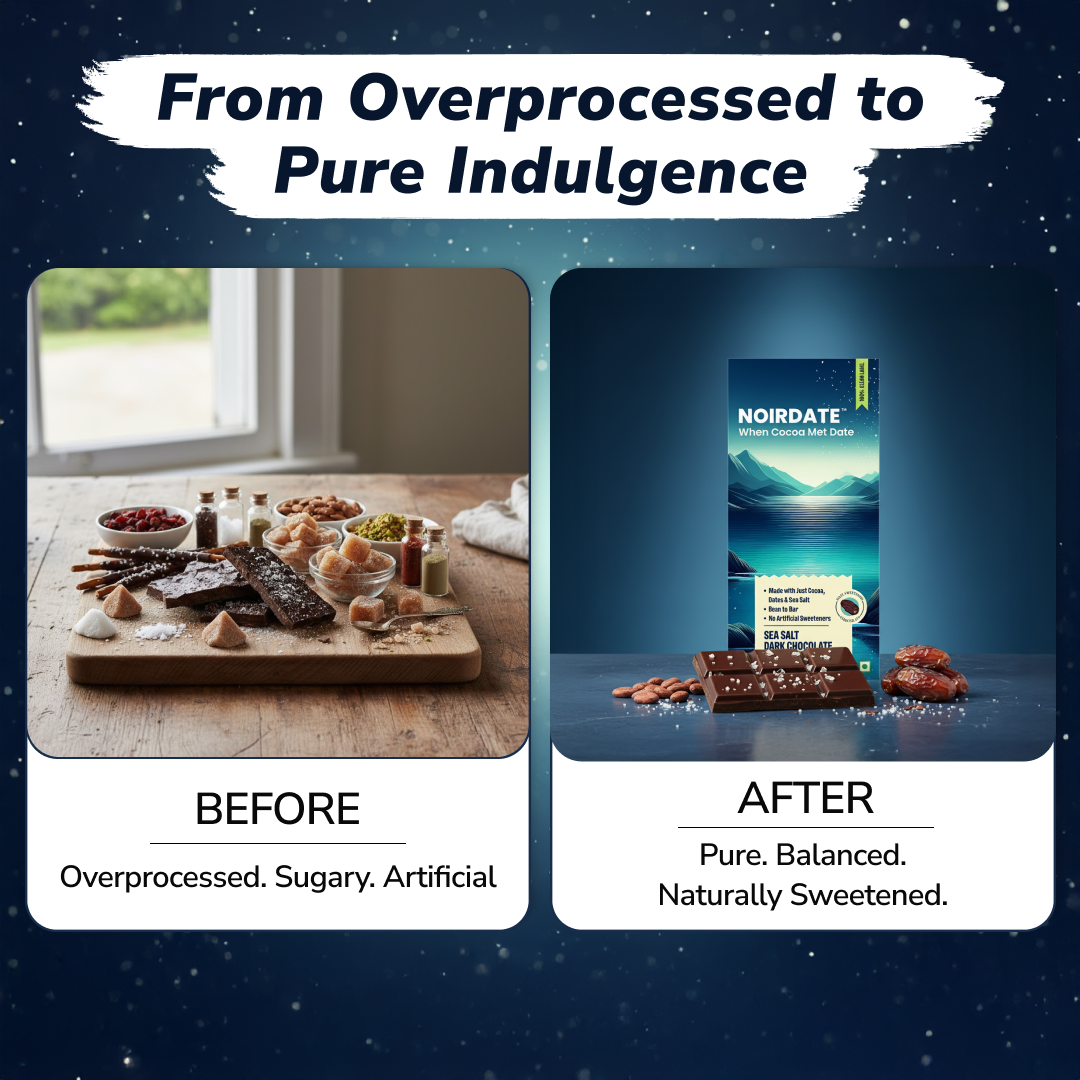 NoirDate Sea Salt Dark Chocolate 75g