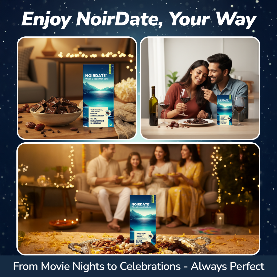 NoirDate Sea Salt Dark Chocolate 75g