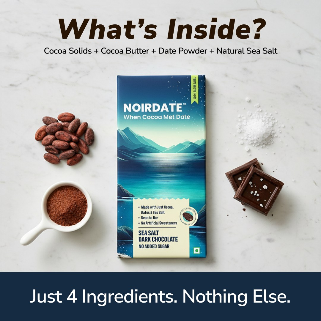 NoirDate Sea Salt Dark Chocolate 75g