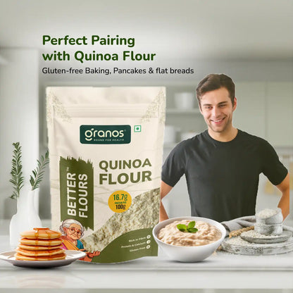 Granos Quinoa Flour 1 kg | High Protein & Fiber | Superfood for Weight Loss & Gut Health