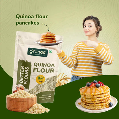 Granos Quinoa Flour 1 kg | High Protein & Fiber | Superfood for Weight Loss & Gut Health