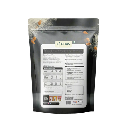 Granos Almond Flour 1kg | Vegan & Keto Friendly | Ideal for Gluten-free Baking
