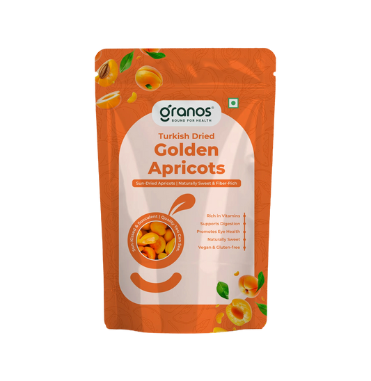 Granos Golden Apricots 200g | Juicy And Tangy Seedless Khumani
