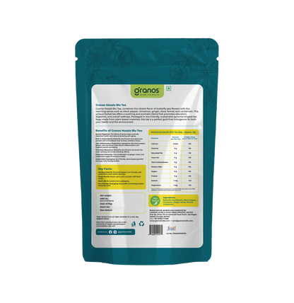 Granos Masala Blue Tea - 25 Tea Bags