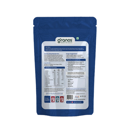 Granos Exotic Dried Blueberries 150g