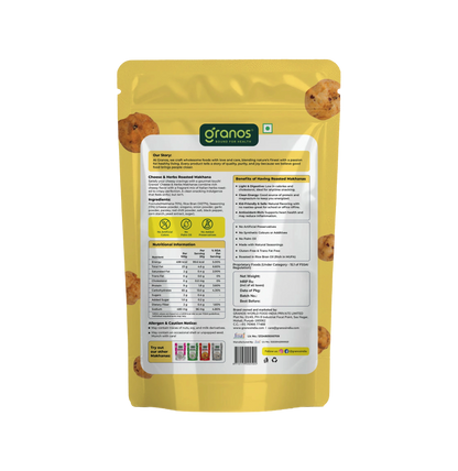 Granos Roasted Makhana 60g Cheese & Herbs