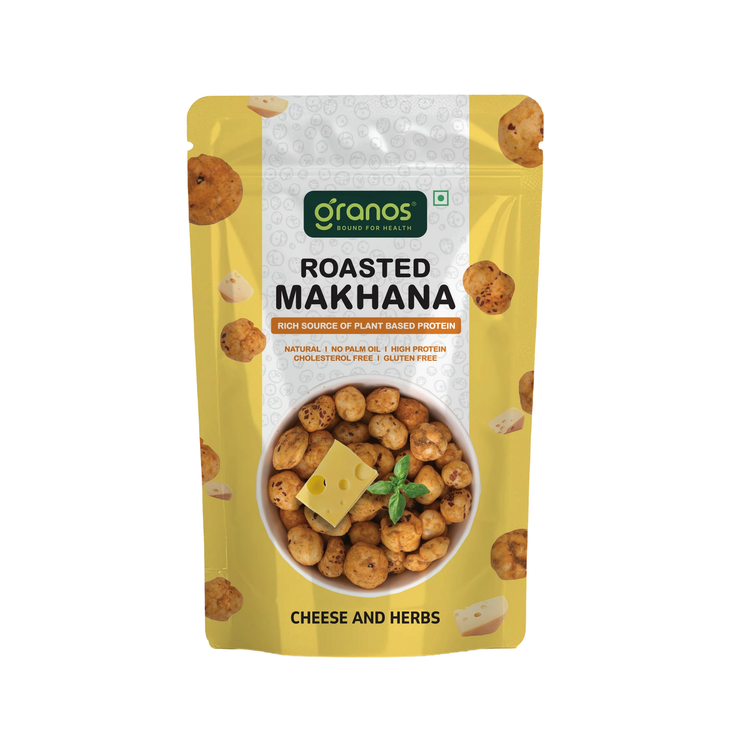 Granos Roasted Makhana 60g Cheese & Herbs