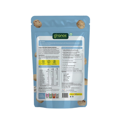 Granos Roasted Makhana 60g Cream & Onion