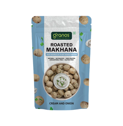 Granos Roasted Makhana 60g Cream & Onion