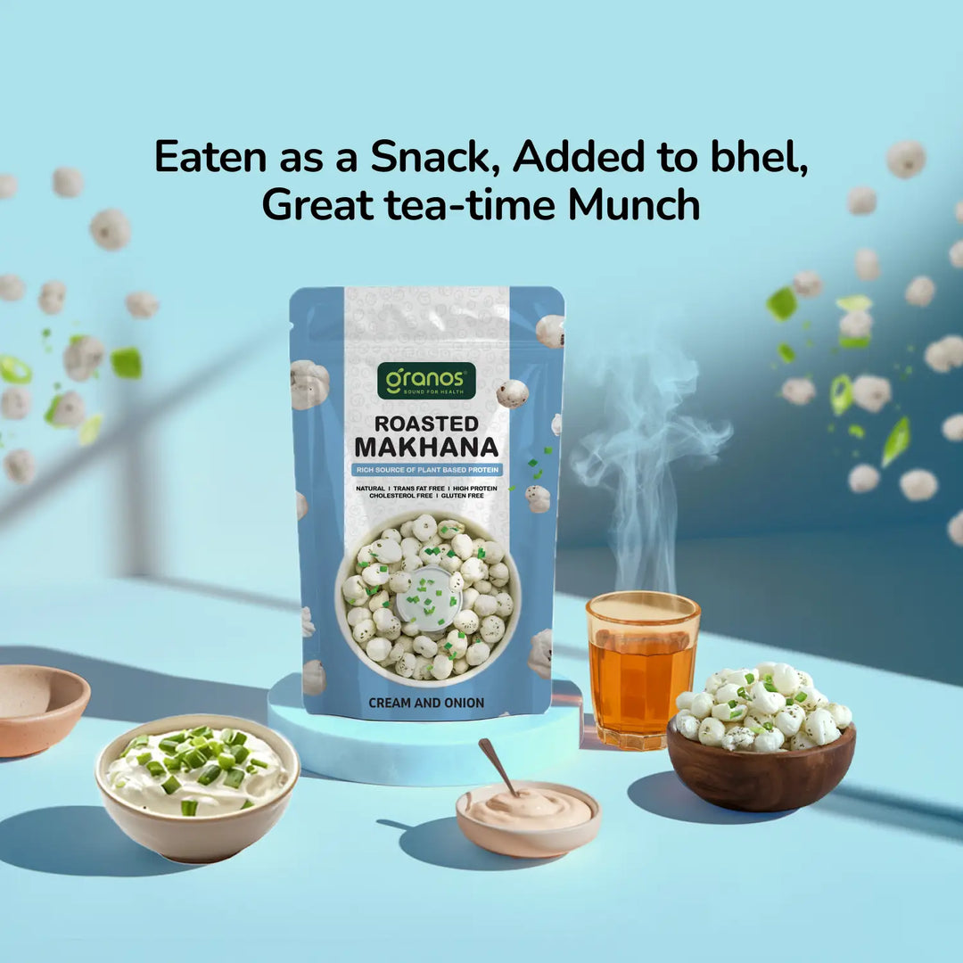 Granos Roasted Makhana 60g Cream & Onion