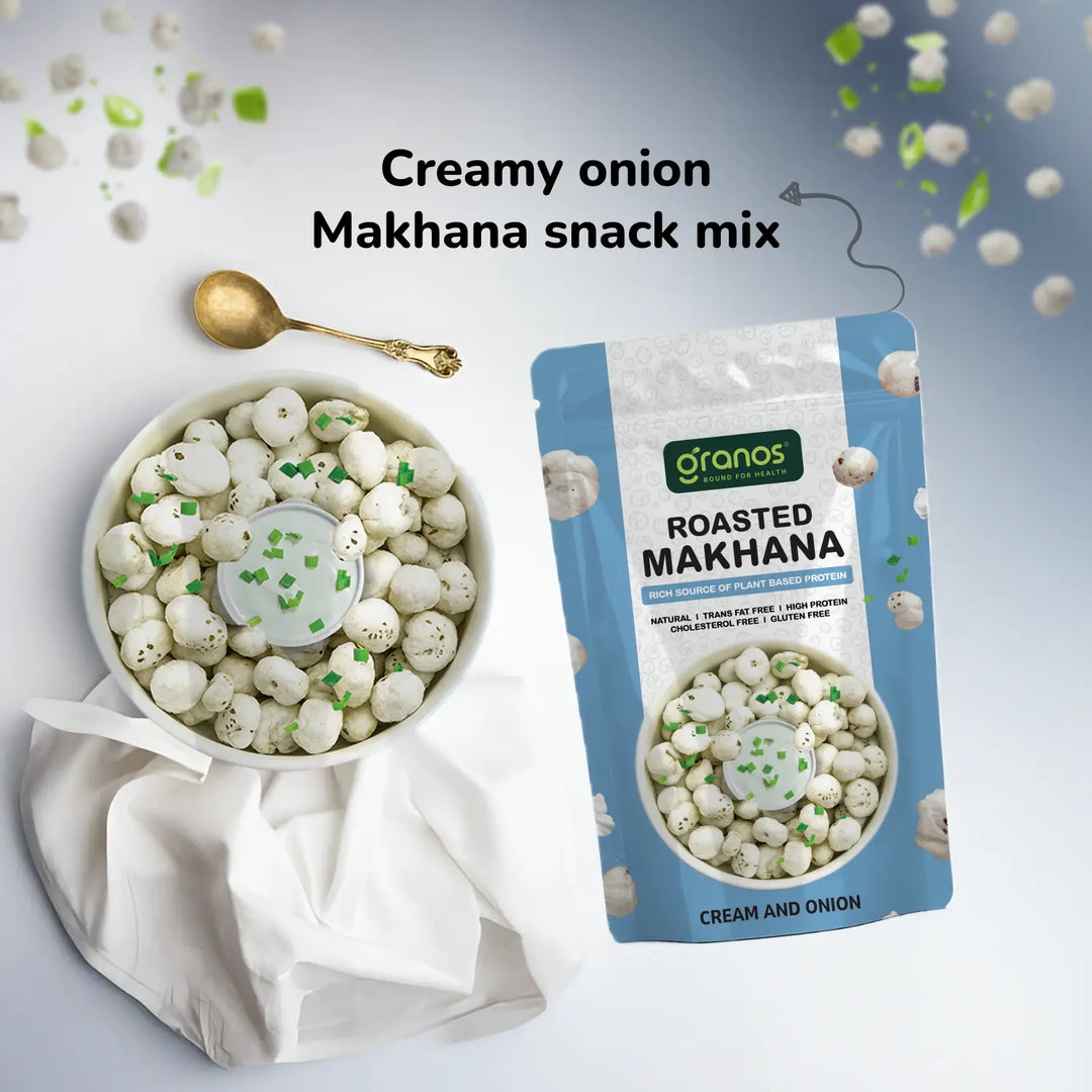 Granos Roasted Makhana 60g Cream & Onion