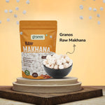 Granos Raw Makhana 100g | Jumbo Size & Rich in Protein