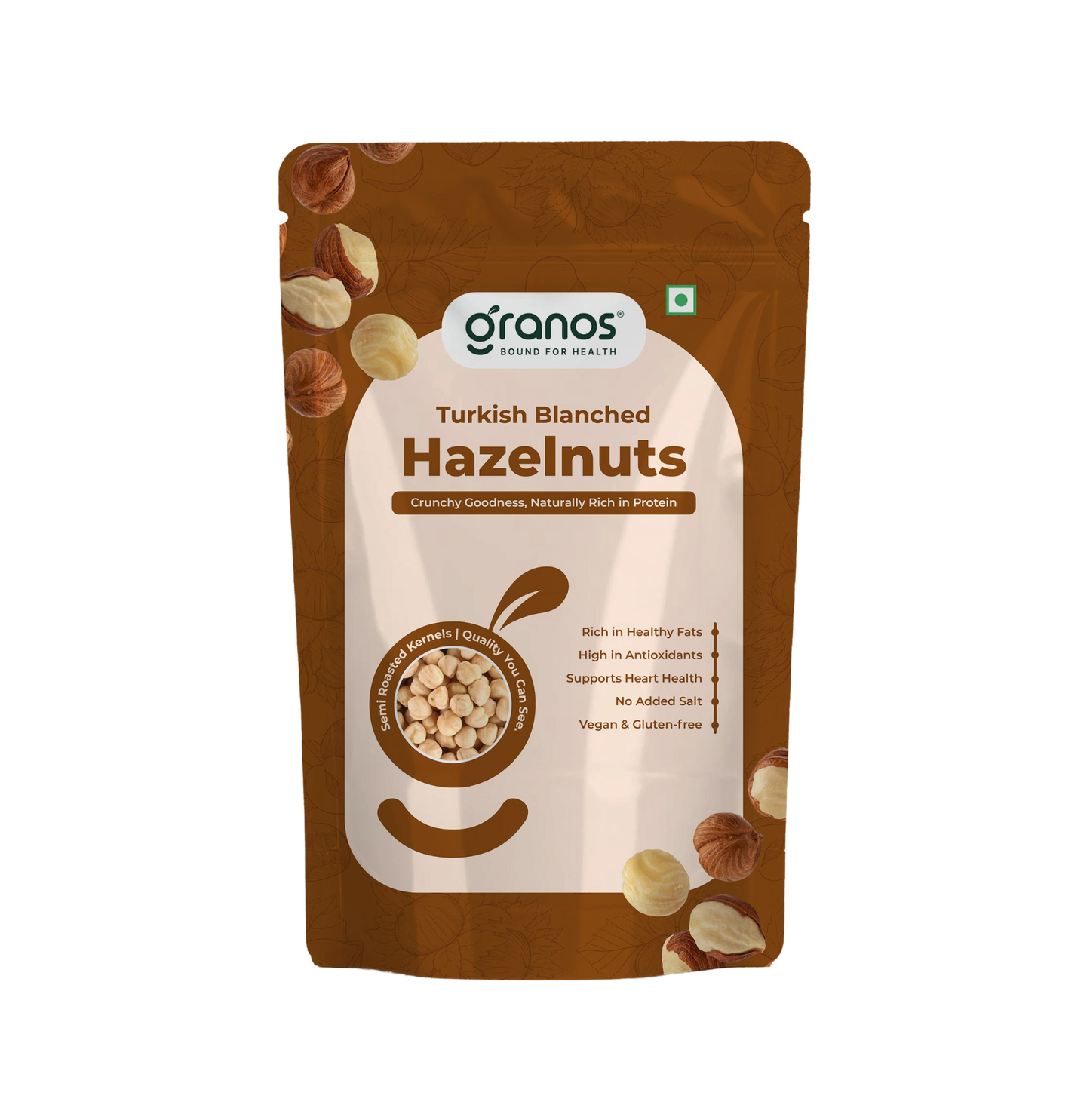 Granos Hazelnuts 200g | Blanched Hazelnut Kernels