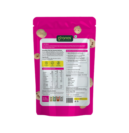 Granos Roasted Makhana 60g Himalayan Pink Salt