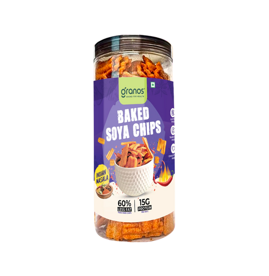 Granos Baked Soya Chips 200g Indian Masala