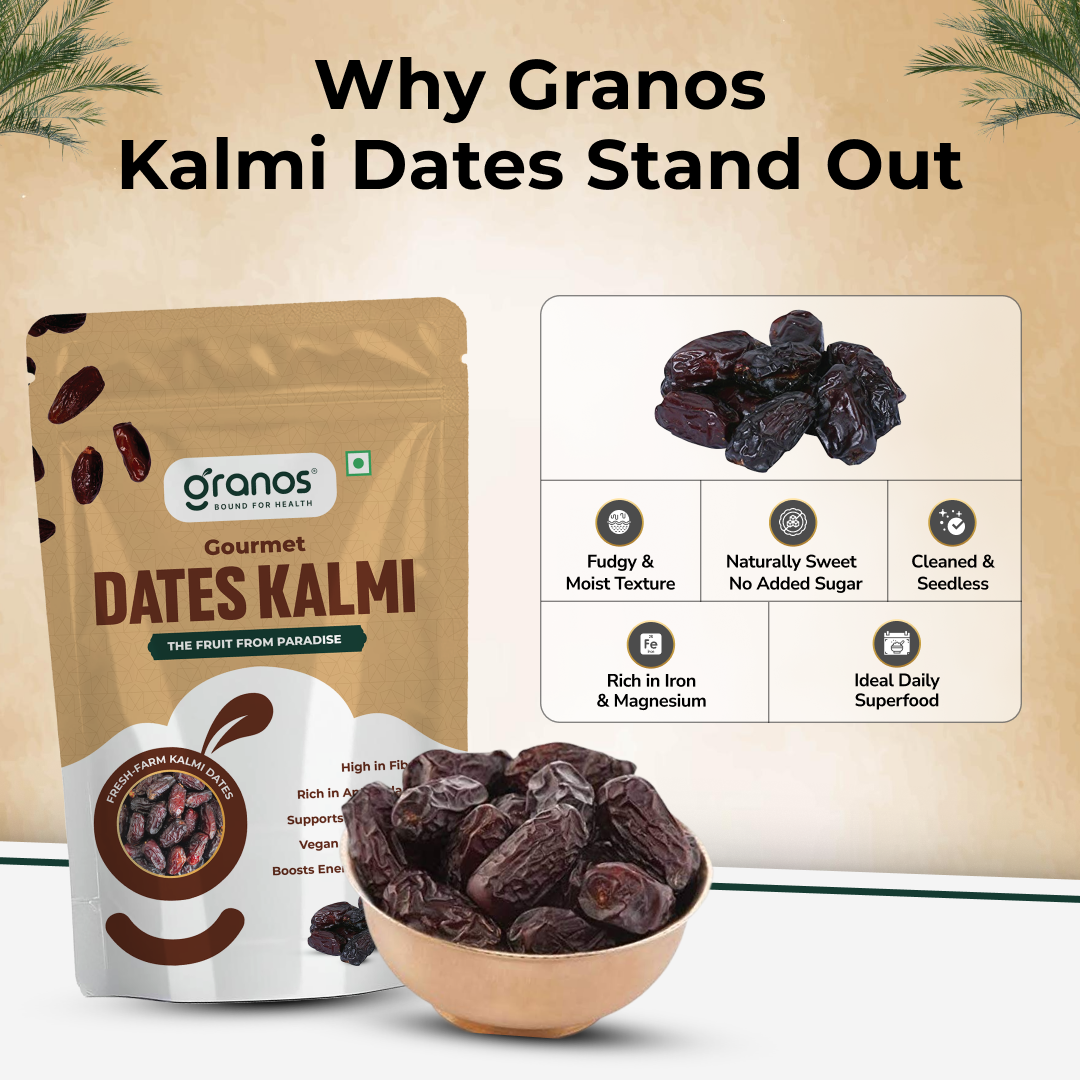 Granos Kalmi Dates 500g | Produce Of Saudi Arabia