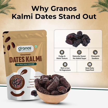 Granos Kalmi Dates 500g | Produce Of Saudi Arabia