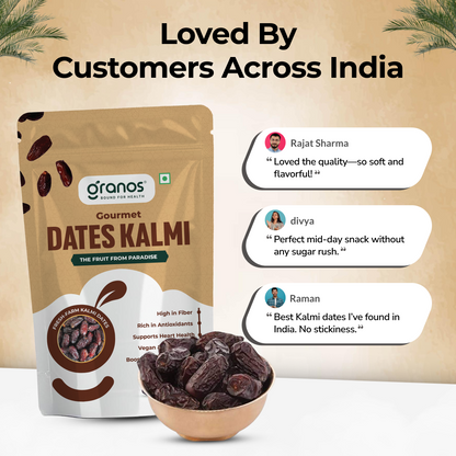 Granos Kalmi Dates 500g | Produce Of Saudi Arabia